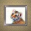 2019 New Cute Animal Tiger 5d Cross Stitch Diy Painting By Crystal Kits
