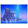 5D DIY Diamond Painting Kits Cartoon Dream Animal Loving Tigers