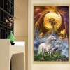 5D DIY Diamond Painting Kits Dream Fierce Dragon and Mystical Unicorn