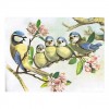 5D DIY Diamond Painting Kits Artistic Bird Family on the Branches