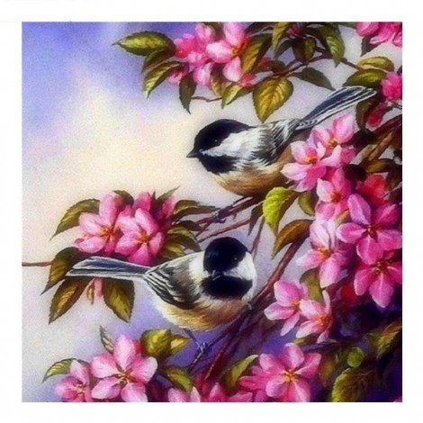 5D DIY Diamond Painting Kits Birds on the Flower Branches
