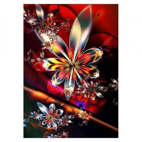 5D DIY Diamond Painting Kits Colorful Artistic Abstract Flower