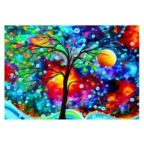 5D DIY Diamond Painting Kits Special Colored Drawing Tree