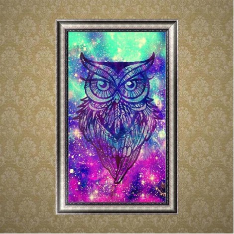 5D DIY Diamond Painting Kits Cool Cartoon Colorful Owl