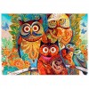 5D DIY Diamond Painting Kits Cartoon Cute Colorful Owl Family