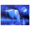 5D DIY Diamond Painting Kits Fantasy Cool Blue Owl Flying