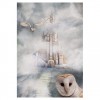 5D DIY Diamond Painting Kits Romantic White Castle And Owl in the Fog