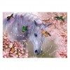 5D Diamond Painting Kits Warm Romantic Butterflies White Horse