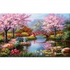 5D DIY Diamond Painting Kits Spring Landscape Tree Pictures