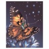 5D DIY Diamond Painting Kits Beautiful Starry Sky Butterfly Beauty