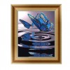2019 New Hot Sale Blue Beautiful Butterfly 5d Cross Stitch Rhinestone Painting