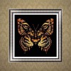 5D DIY Diamond Painting Kits Abstract Tiger Face Butterfly