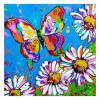 5D DIY Diamond Painting Kits Colorful Butterfly Flowers