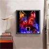 5D DIY Diamond Painting Kits Abstract Colorful Light Wolf