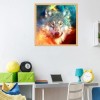 5D DIY Diamond Painting Kits Dream Special Colorful Sky Wolf