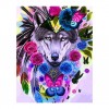 5D DIY Diamond Painting Kits Watercolor Wolf Chief