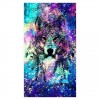 5D DIY Diamond Painting Kits Dream Starry Wolf Picture