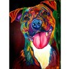 5D DIY Diamond Painting Colorful Dog Cross Stitch Rhinestone Mosaic Art