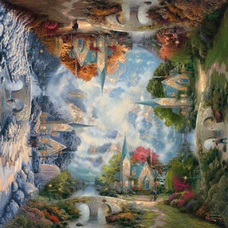 5D DIY Diamond Painting Kits Fantasy Dream Magic Forest House