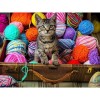 2019 New Hot Sale Cat And Colorful Yarn Ball 5d Diy Diamond Painting Kits