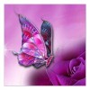 5D DIY Diamond Painting Kits Colorful Butterfly Purple Flower