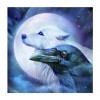 5D DIY Diamond Painting Kits Dream Moon Colorful Sky Wolf and Eagle