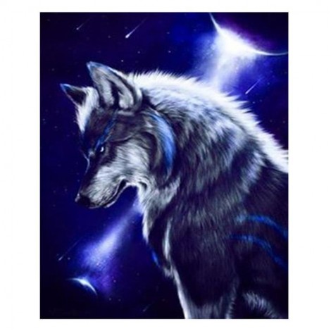 5D DIY Diamond Painting Kits Dream Cool Wolf Moon