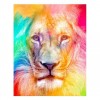5D DIY Diamond Painting Kits Colorful Lion Face