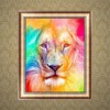 5D DIY Diamond Painting Kits Colorful Lion Face