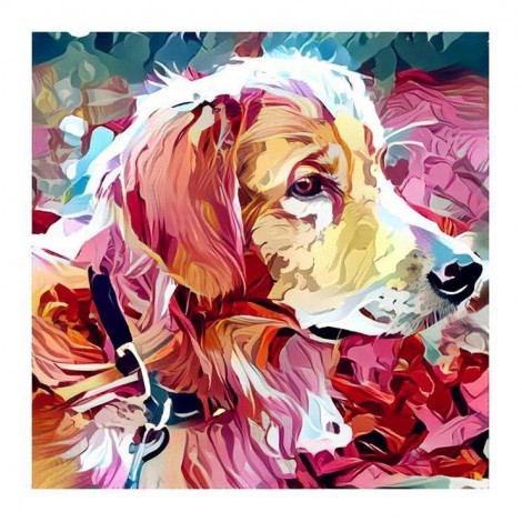 2019 Oil Painting Style Pet Dog Diy 5d Full Diamond Painting Kits