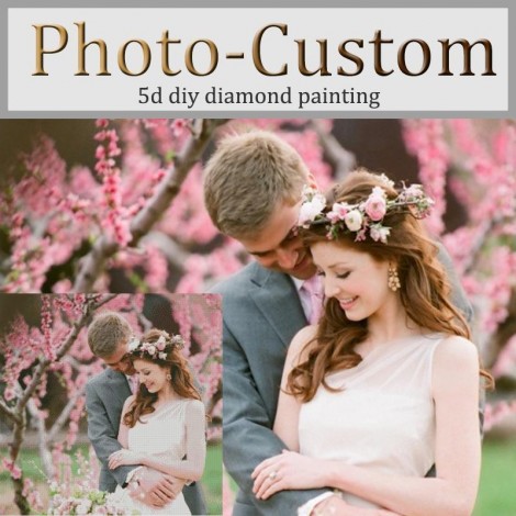 5D DIY Diamond Painting Wedding Photo Custom