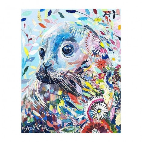 5D Diamond Painting Kits Colored Drawing Cute Seal
