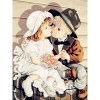5D Diamond Painting Kits Cartoon Kissing Boy And Girl