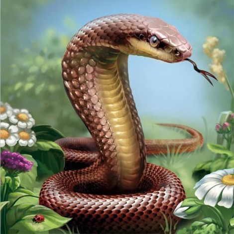 5D DIY Diamond Painting Kits Cartoon Animal Snake