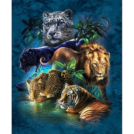 5D DIY Diamond Painting Kits Nature jungle Animal