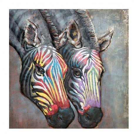 5D DIY Diamond Painting Kits Colorful Zebra Lover