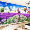 5D DIY Diamond Painting Kits Romantic Hot Air Balloon Lavender Field