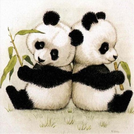 5D DIY Diamond Painting Kits Cartoon Cute Panda Baby