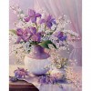 2019 Lavender And Pink Flowers 5d Diy Diamond Painting Cross Stitch Kits
