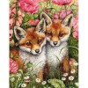 5D Diamond Painting Kits Colored Drawing Foxs in the Field