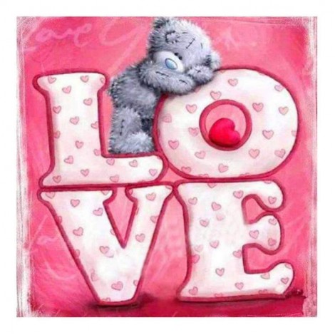 5D Diy Diamond Painting Kits Gift Pink Styles Romantic Love