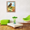 5D DIY Diamond Painting Kits Cartoon Lovely Owl Stand on The Cactus