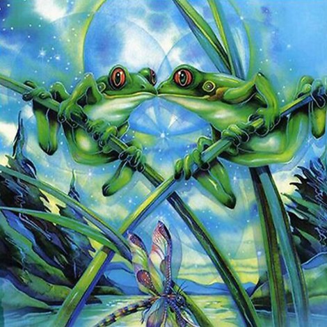 5D DIY Diamond Painting Kits Cartoon Cute Lover Frogs