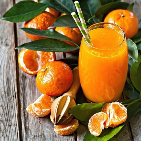 5D DIY Diamond Painting Kits Fruit Orange Juice