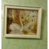 5D DIY Diamond Painting Kits Dream Wall Loving Swans Clock