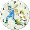 5D DIY Diamond Painting Kits Cartoon Baseball Clock