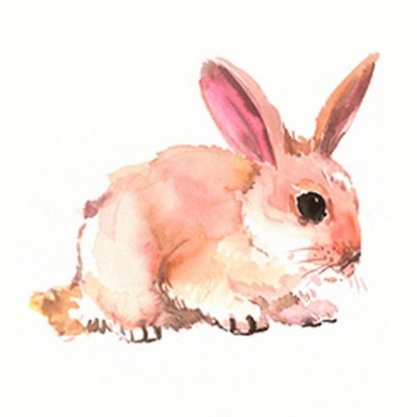 5D DIY Diamond Painting KitsCartoon Cute Pink Rabbit