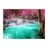 5D DIY Diamond Painting Kits Pure Tree Waterfalls Lake