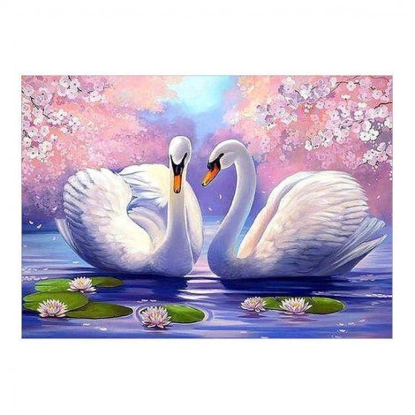 5D DIY Diamond Painting Kits Dream Elegant Swan Lover