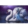 5D DIY Diamond Painting Kits Dream White Elegant Swan Beauty